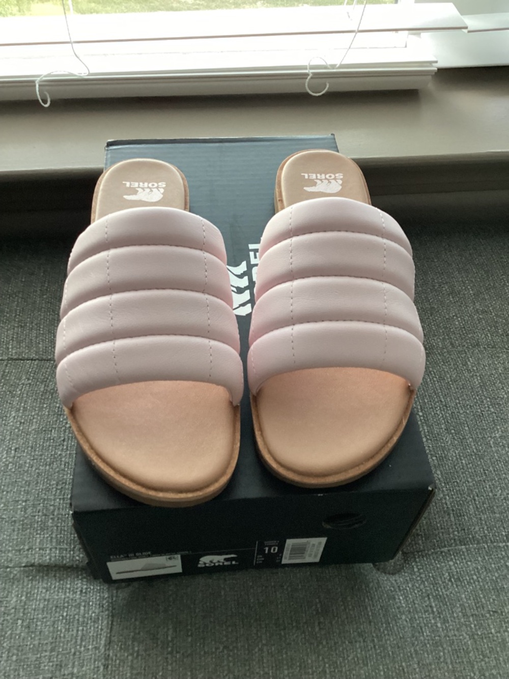 SOREL Ella III Quilted Puff Slide Sandal - Picture 9 of 16